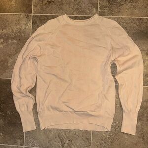 Men's Classic Cream Crewneck Sweater